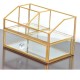 Wholesale black Gold 8 colors Transparent glass display case make up organizer for lipstick