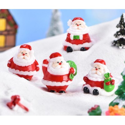 diy kit cartoon fairy garden accessories miniature ornament santa claus figurines