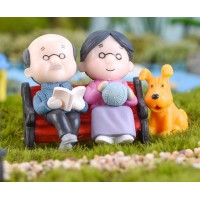 kids gifts woman and man people couple figure fairy sculpture set garden center fairies